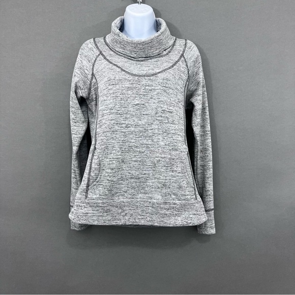 Kuhl Tops - Kuhl Lea Heather Grey Funnel Neck Sweatshirt